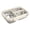 Beige, variant on Rdausd Stainless Steel Bento Box with 3 Compartments, Leakproof Lunch Container, 304 Food Grade Lunchbox for Adults and Kids, Portable Lunch