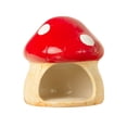 thumbnail image 4 of Maison en Céramique pour Hamster Cachette pour Hamster Bol d'Alimentation Robuste d'Intérieur en Forme de Champignon pour Écureuils Rats Furet Hamster Nain Maison pour Hamster S, 4 of 8