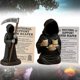 thumbnail image 3 of Emotional Support Grim Reaper, Hand-Painted Resin Gothic Grim Reaper Statue Holding Coffee & Cat with Emotional Support Card, 3 of 5