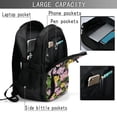 thumbnail image 4 of Daiia Colorful Roses Pattern USB Charging Backpack for Men and Women, Anti-Theft Backpack,Travel Backpack,School Backpack,College Backpack,Laptop Backpack, 4 of 7