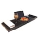 thumbnail image 1 of Bandeja de carrito para bañera,Bañera Bandeja para carrito Bamboo Spa Bañera Organizador para carrit CACAGOO Negro, 1 of 7