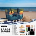 thumbnail image 5 of Xecao Palm Trees for versatile beach bag for women includes zipper pockets and waterproof material, ideal for vacations and adventures., 5 of 7