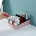 thumbnail image 5 of Plastic Desktop Lipstick Organizer, Cosmetics Storage Container, Rack Reusable 15 Compartments for Home Office Tabletop Portable Holder, Pink, 5 of 8