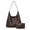 Coffee, variant on DGMIOCS Woven Tote Bag for Women with Purse, Fashion Shoulder Hobo Underarm Bags, Large Woven Handmade Work Commuter Day Bags White