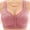 Hot Pink, variant on ZHENHONG Bras for Women Front Closure Bras Comfort Breathable Plus Size Daily Bras No Underwire Full Support Wireless Bras for Women