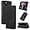 Black, variant on Vintage Wallet Stand Phone Case for Google Pixel 7 6 5/7 6 Pro 6A 5A, Magnetic Closure Card Holder Back Cover, Business Skin-Friendly Protective Shell(Black,Pixel 5)