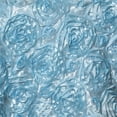thumbnail image 3 of BalsaCircle 72" x 72" Light Blue Raised Rosette Table Cover Overlays Wedding Tablecloth, 3 of 5