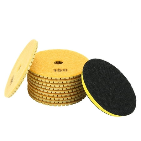 

4 Diamond Wet Polishing Pad Disc Grit 150 10pcs for Granite Concrete Marble