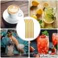 thumbnail image 6 of 10 Pack Reusable Glass Straws, Bent Glass Drinking Straws with 2 Cleaning Brushes, for Smoothies, Milkshakes, Juice, 6 of 6