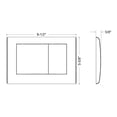 thumbnail image 2 of Toto YT820#SS Convex Push Plate with Dual Button, Stainless Steel, 2 of 2