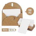 thumbnail image 4 of Kraft Paper Envelopes with Heart Closure 100-Pack Mini Envelopes for Gift Cards DIY Crafts, 4 of 4