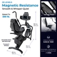 thumbnail image 6 of FreeStep LT7 Recumbent Cross Trainer Stepper - Zero-Impact Exercise w/Patented Physical Therapy Stride Technology; LCD Console w/21 Programs, Bluetooth HRM Compatible; Free App w/Trainer-Led Workouts, 6 of 7