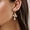 Flower 161, variant on Pearl Earrings: 14k Gold-plated Dainty Pearl Drop Dangle Earrings for Women