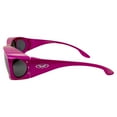 thumbnail image 3 of Global Vision Eyewear Fanfare 2 Pink SM Women's Over Prescription Sunglasses, Smoke Lens, Pink Frame, 3 of 8