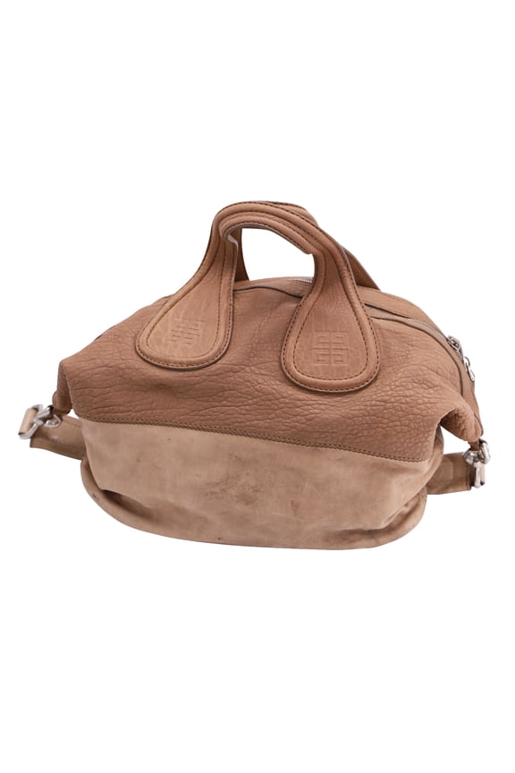 Pre-Owned Givenchy Medium Nightingale Satchel in Beige Leather