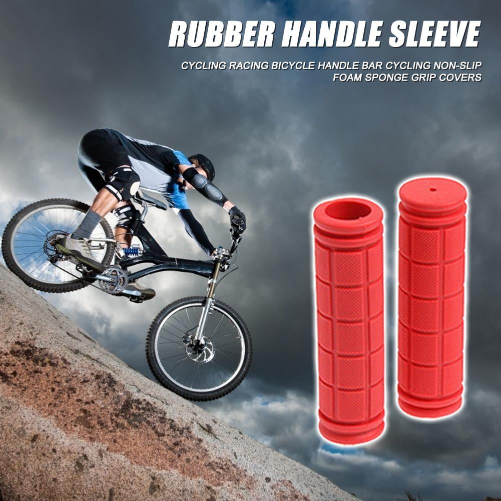 2x MTB BMX Road Bike Handlebar Grips Anti-Skid Silicone Fixed Gear Bicycle Grips