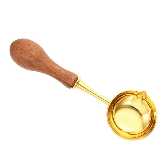 Uxcell 4" Wax Seal Spoon, 1Pcs Vintage Wax Sealing Melting Spoon, Rosewood Color
