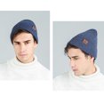 thumbnail image 3 of Beanie Hat Warm Unisex Solid Color Knit Cuffed Beanie Hat Watch Cap for Winter, 3 of 10
