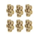thumbnail image 1 of Wekity M3x4mm Female Thread Knurled Nuts Hx5mm OD Brass Threaded Insert Embedment Nuts Hydraulic Welded Joint Injection Molding Assortment Kit for 3D Printing Injection Molding 30PCS-0621, 1 of 3