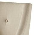 thumbnail image 2 of Weston Home Kirk Button Tufted Slope Arm Linen Dining Chair, Set of 2, Beige, 2 of 5