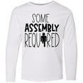 thumbnail image 3 of Inktastic Some Assembly Required Right Leg Amputee Long Sleeve Youth T-Shirt, 3 of 5