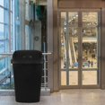thumbnail image 5 of 13 Gallon / 50 L Swing Lid Tall Kitchen Trash Can, 4-Pack, Restaurants, Garage, Classroom, Office Garbage Bins, Black, 5 of 7