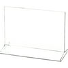 Plymor Clear Acrylic Sign Display / Literature Holder (Top-Load), 5.5" W x 3.5" H (24 Pack)