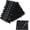 50 Pack Black+Black, variant on 50 Pack Pre Rolled Gold Plastic Silverware Set,Fancy Wrapped Plastic Cutlery Set with Napkin Include 50 Forks,50 Spoons,50 Knives and 50 Black Napkins for Party, Wedding,Christmas