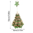 thumbnail image 3 of 3D Wooden Snowflake Christmas Decorations | Layered Red Green Brown Holiday Hanging Decor | Adjustable Rope for Tree Decoration | Snowflake Pattern Pendant(Green), 3 of 4
