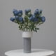 thumbnail image 1 of Nvzi 6 rosas artificiales de tallo largo, rosas de seda falsas para ramo de boda, centro de mesa, decoración del hogar (azul), 1 of 5