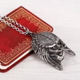 thumbnail image 3 of HOOUN Cool Mens Monster Predator Necklace Pendant Stainless Steel, 3 of 7