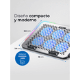 thumbnail image 3 of Base Enfriadora ACTECK FROOST RAW BE630 Laptop 15.6 pulgadas Altura Ajustable 6 Fan 2xUSB LED AC-940771, 3 of 4