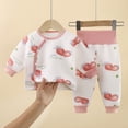 thumbnail image 2 of UAYOTSE Boys Outdoor and Indoor Long Sleeve 2-Piece Outfit, Printed Top and Pants Fall Winter Pajama Set Size 2-3 Years, 2 of 7
