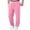 956#Pink, variant on Mens Fleece Deep Pocket Sweatpants - Straight Leg, Loose Fit, Open Bottom for Lounge & Athletic Wear Dark Gray S