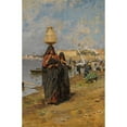 thumbnail image 2 of Augusto Lovatti 17x24 Gold Ornate Framed and Double Matted Museum Art Print Titled - Women by the Nile, 2 of 4