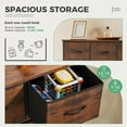 thumbnail image 3 of Dresser for Bedroom 9 Tall Fabric Clothes Cabinet Storage Organizers and Wood Top Surface Table Chest of 9 Drawers, Living Room, Hallway, Porch, Kids Bedroom Dresser, 3 of 8