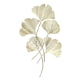 thumbnail image 1 of Décoration murale en métal, sculpture murale suspendue en imitation de feuilles de ginkgo 3D, pour salon, bureau, 1 of 4