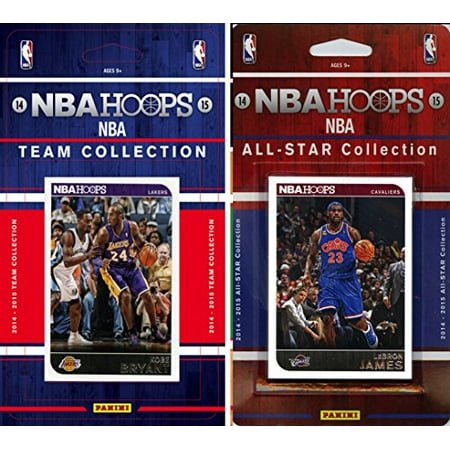 NBA Los Angeles Lakers Licensed 2014-15 Hoops Team Set Plus 2014-15 Hoops All-Star Set