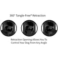 thumbnail image 3 of TUG Oval Retractable Dog Leash Black Small 16 ft. Long, 3 of 6