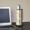 thumbnail image 5 of 20 Oz Pioneer Flower Coffee Tumbler Double Wall Insulated Stainless Steel Water Bottle | Metal Reusable Thermoses Flask with Cup Cap | Leak & Sweat Proof with Anti-Dust Lid, 5 of 7