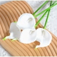 thumbnail image 1 of 15 lirios de cala artificiales - flores de cala en miniatura, adecuadas for ramos de novia y decoración del hogar., 1 of 2