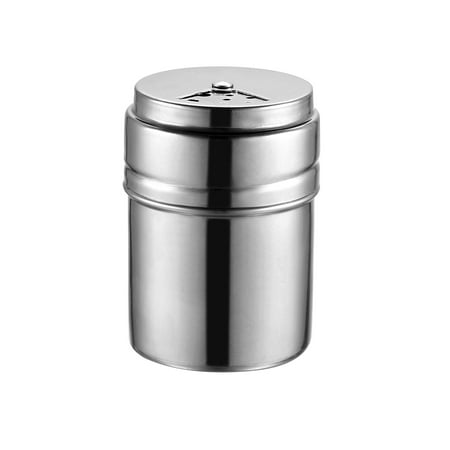 Spice Jars, Magnetic Shaker Containers, Stainless Steel Round Seasoning with Cover, for Salt, Pepper, Herbs