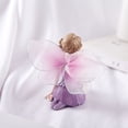 thumbnail image 4 of 2 PCS Flower Fairy Ornament Statue Home Decor Model Child Purple Resin, 4 of 6