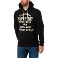 thumbnail image 2 of Superdry Workwear Flock Graphic Pullover Hoodie, Black, 2 of 5