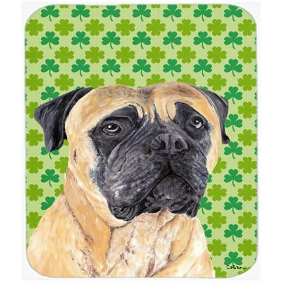 Carolines Treasures  Mastiff St. Patricks Day Shamrock Portrait Mouse Pad