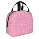 thumbnail image 2 of Easygdp Snowflake pink backgrounds Bolsa Térmica Premium - Tela Oxford Impermeable, Gran Capacidad, Bolsillo Frontal, Unisex para Trabajo, Escuela, Actividades al Aire Libre y Picnics, 2 of 8