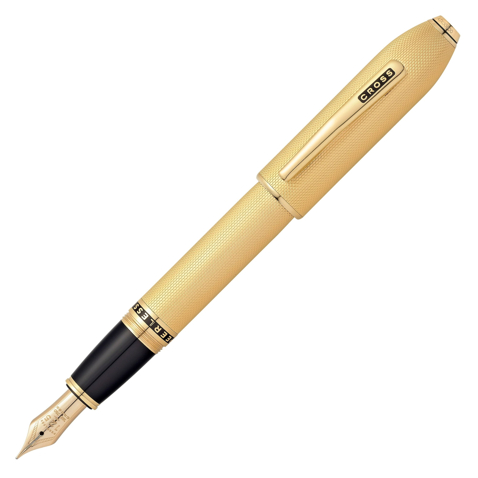 Cross Peerless 125 Core Collection 23KT Gold Plated Fountain Pen - 18KT Gold Plated Nib Item# AT0706-4