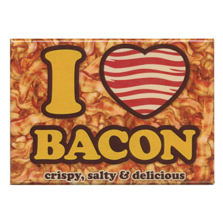 I Heart Bacon Crispy Salty Delicious Magnet (Best Way To Cook Crispy Bacon)