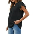 thumbnail image 2 of Fantaslook Blouses for Women Dressy V Neck Ruffle Sleeve Summer Tops Casual Flowy Shirts, 2 of 7