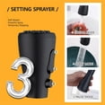 thumbnail image 4 of Grifo de cocina Hiqufet negro con pulverizador desplegable de acero inoxidable, 4 of 7